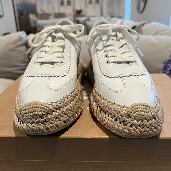 Christian Louboutin White Espadrille Sneakers - Picture 7 of 16